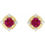 Thumbnail: Halo-Style Birthstone Earrings
