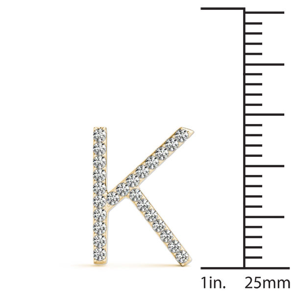 Thumbnail: 14K Diamond Initials - Chain not included