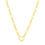 Thumbnail: 14k Yellow Gold Figaro Chain Necklace with Heart
