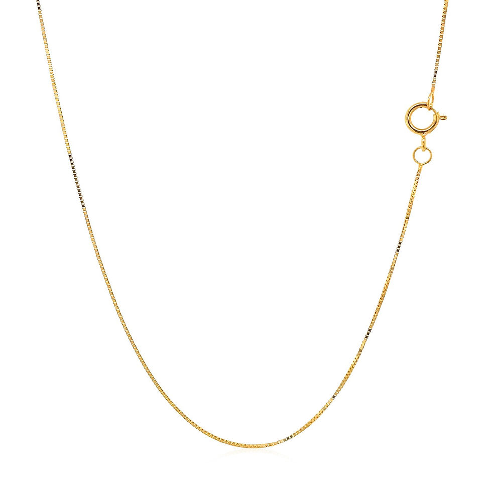 Thumbnail: 14k Yellow Gold Classic Box Chain 0.45mm