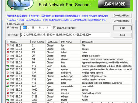 PortScanner Activation Key Free Download