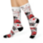 Thumbnail: Red Race Car Cushioned Crew Socks