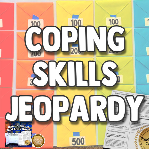 Coping Skills Jeopardy Game Mental Health: instant digital prints ...