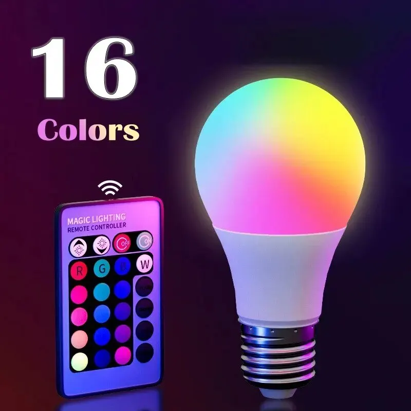 Artisan 16 Colors Bulb Multicolor Bulb E27 Household Lighting Dimmable 24 K