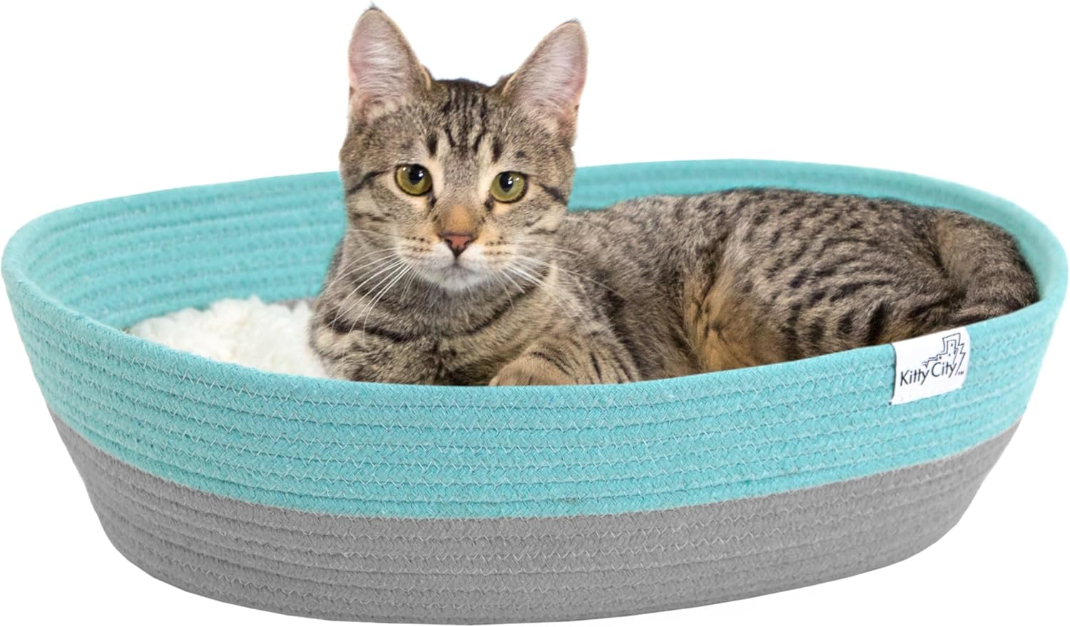 Elegant Cat Bed, Cotton, 14"W x 19"L x 5"H