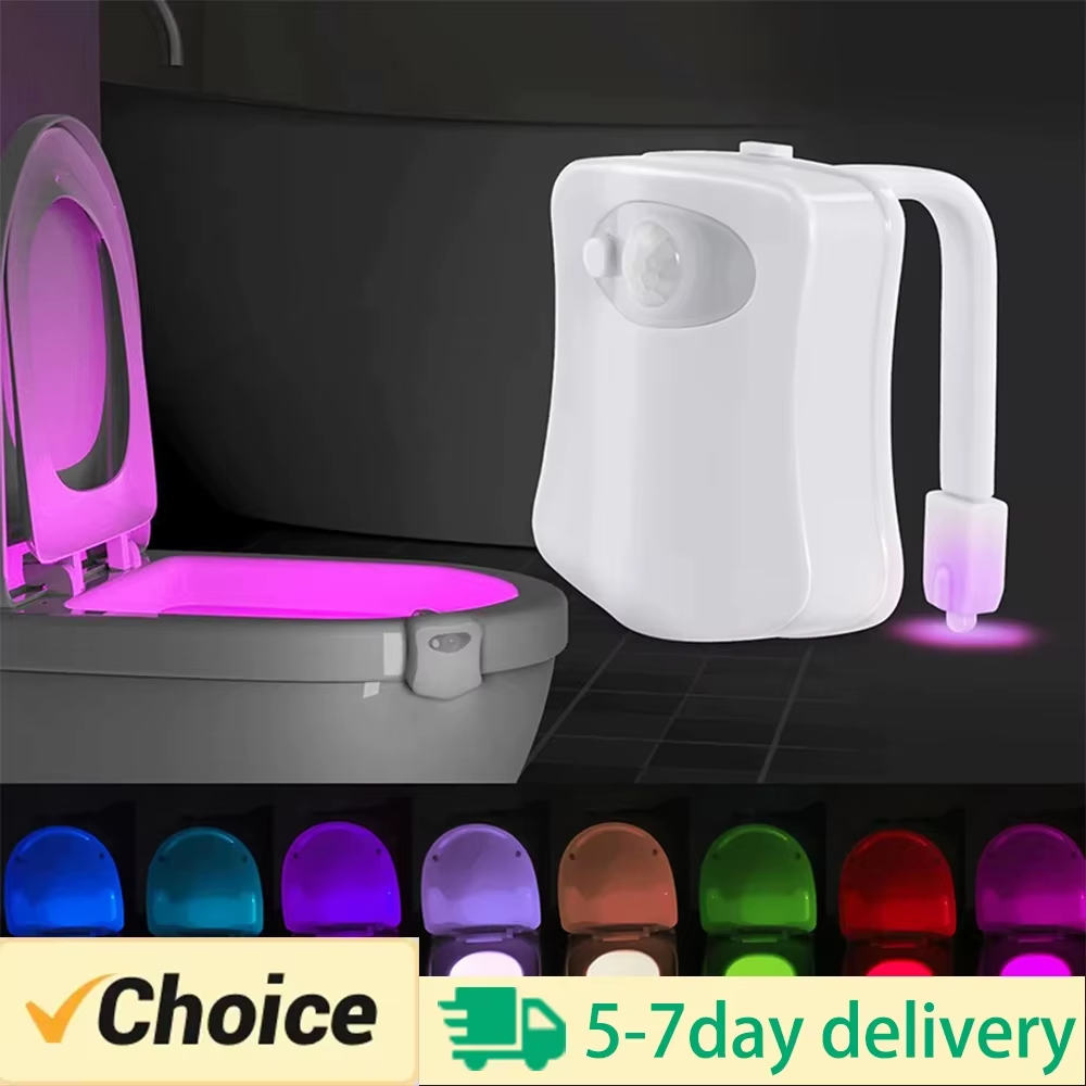 Artisan Wireless Motion Sensor Night Light 8 Colors Toilet Bathroom Atmosphere C
