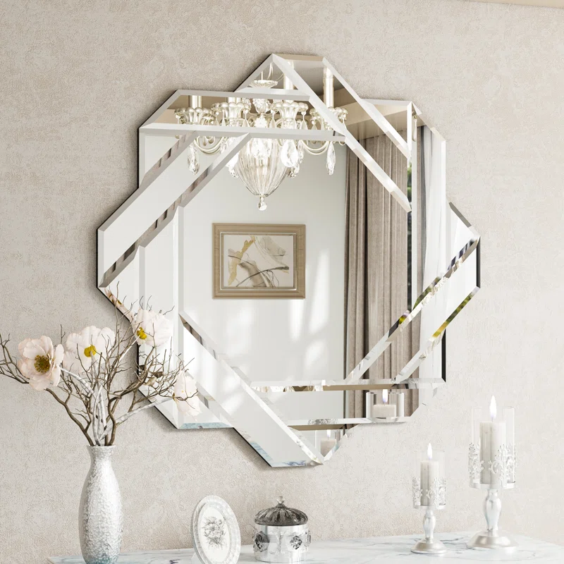 Curated Sommerset Beve Glass Decorative Wall Mirror