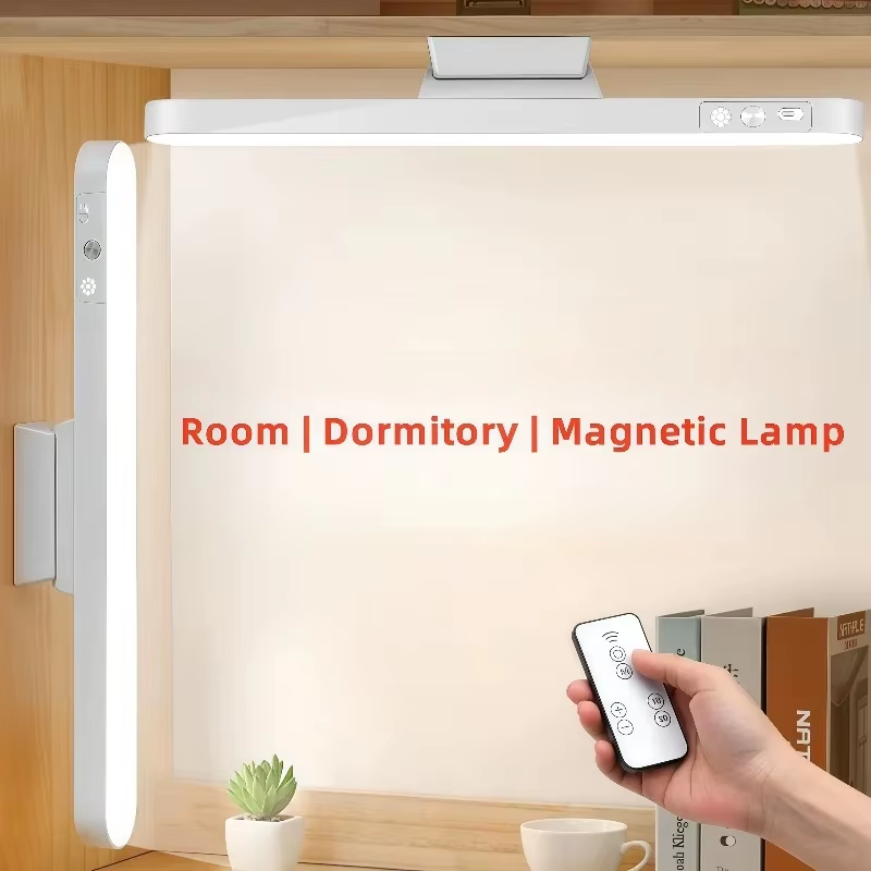 Thumbnail: Refined Table Lamp Magnetic Hanging Rechargeable Desk Lamp 3 Color Reading Light