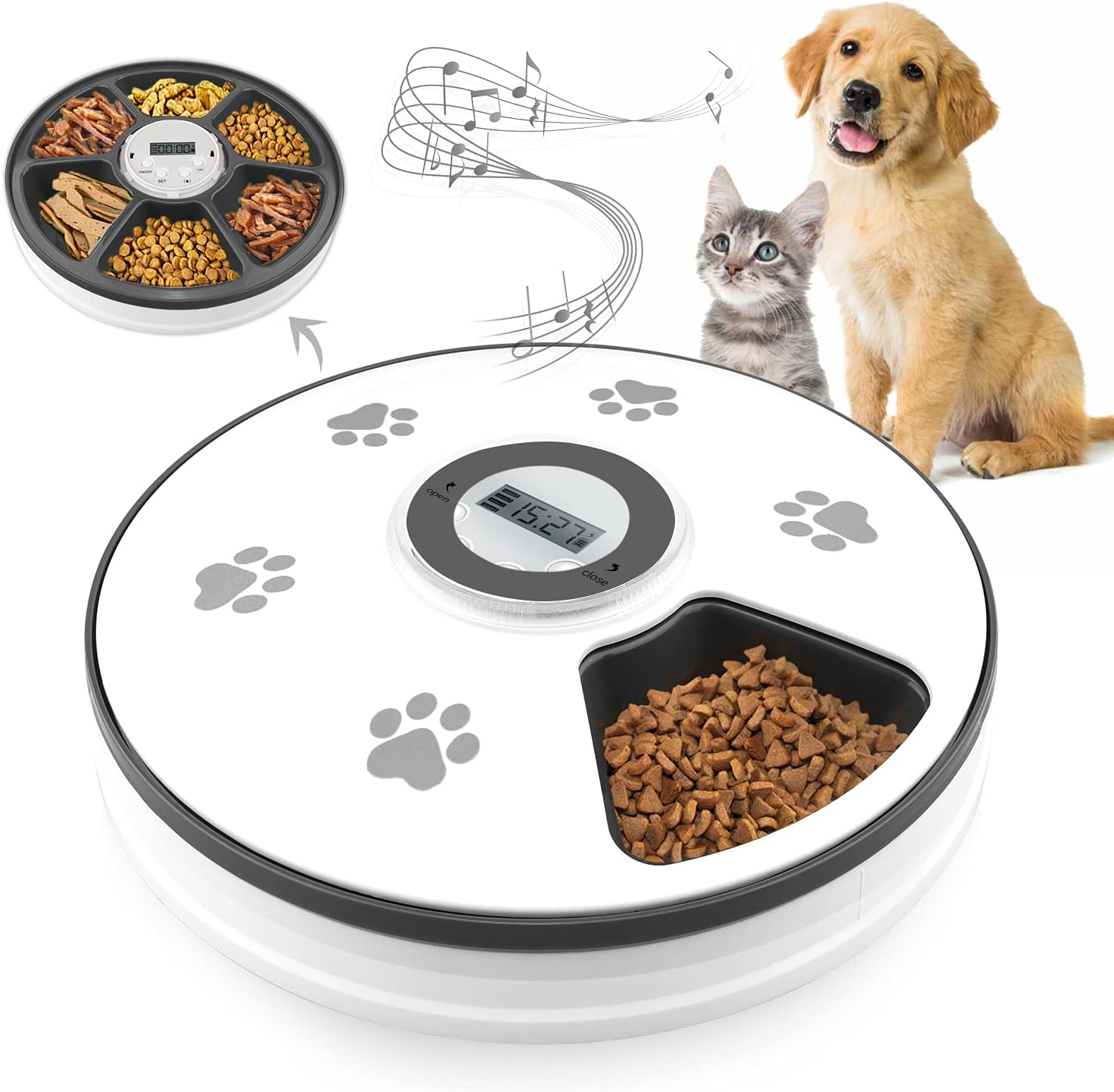 Bespoke Automatic Cat Food Dispenser, Auto Cat Feeder - 6 Meals Pet Wet Food