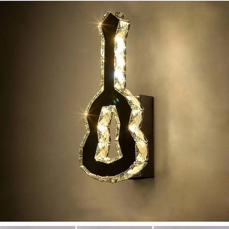 Artisan Crystal Wall Lamp Simple Living Room Background Wall Lamp Bedroom