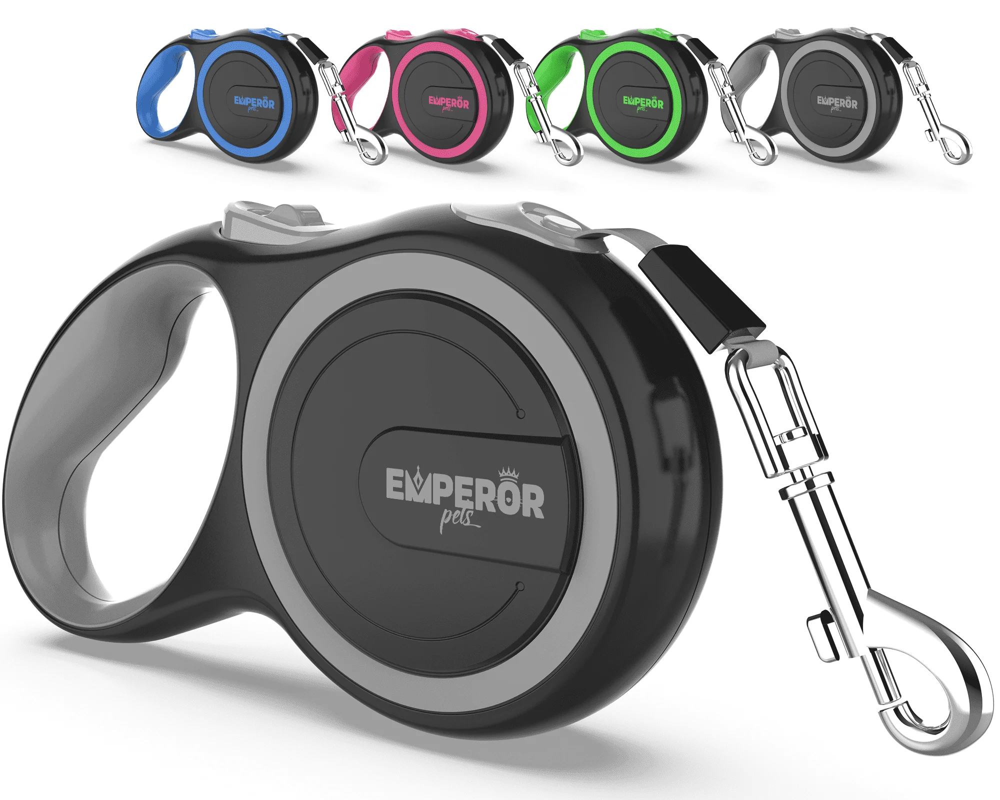 Curated 16 Ft Retractable Dog Leash Large Dogs - up to 110Lbs, Large Dog Leash