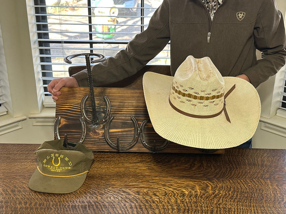 Thumbnail: Horseshoe Hat Rack