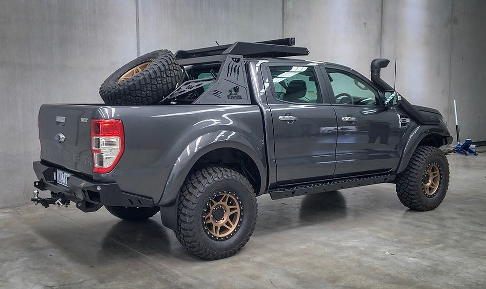Thumbnail: Rear Bumper and Tow Bar for Ford Ranger PX 2011-2022, Mazda BT50 2011-2020