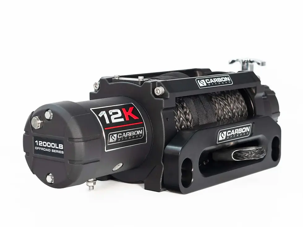 Thumbnail: Carbon 12K - 12000lb Winch With Red Hook V3
