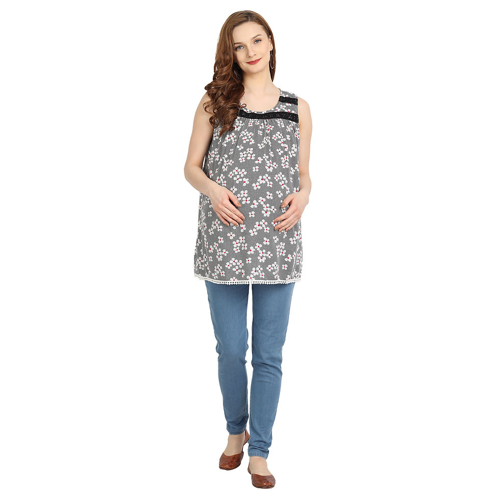 Thumbnail: NANNU BEBE Floral Maternity Top