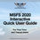 Thumbnail: This is the product image of the MSFS 2020 Interactive Quick User Guide.