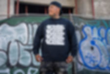 4STACK THROW CREWNECK SWEATER (PRINTED TEXTURED)