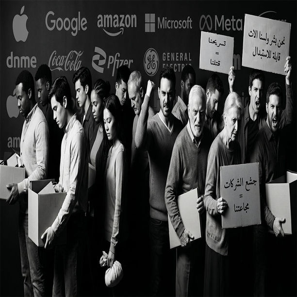مجموعة من العاطلين يتظاهرون