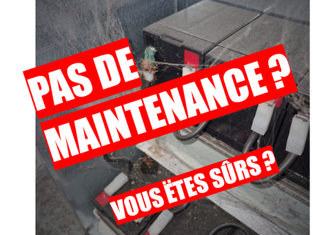 Vous ne voulez pas de visites de MAINTENANCES? Ok, voici ce qu'il va se passer!