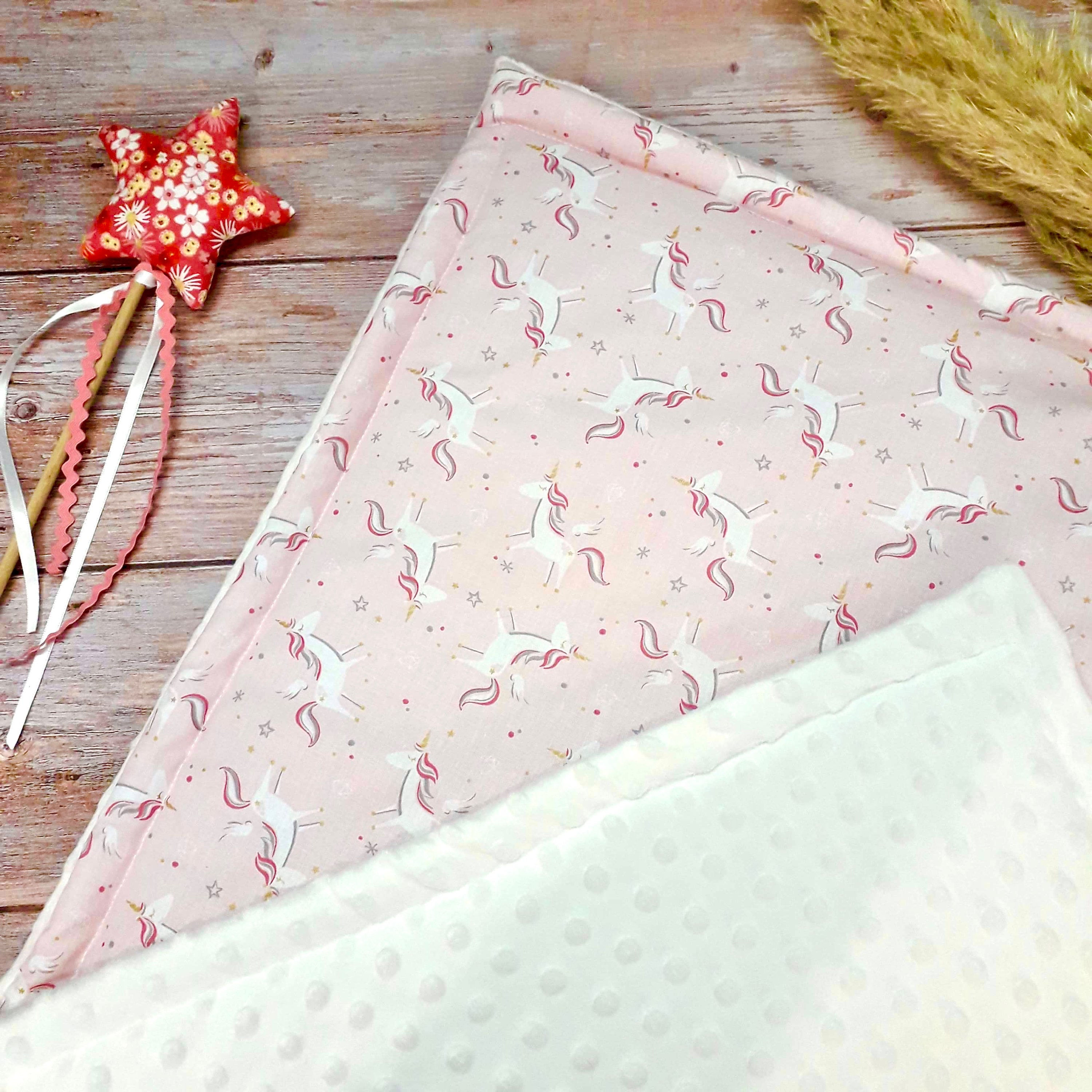 Couverture bébé licorne