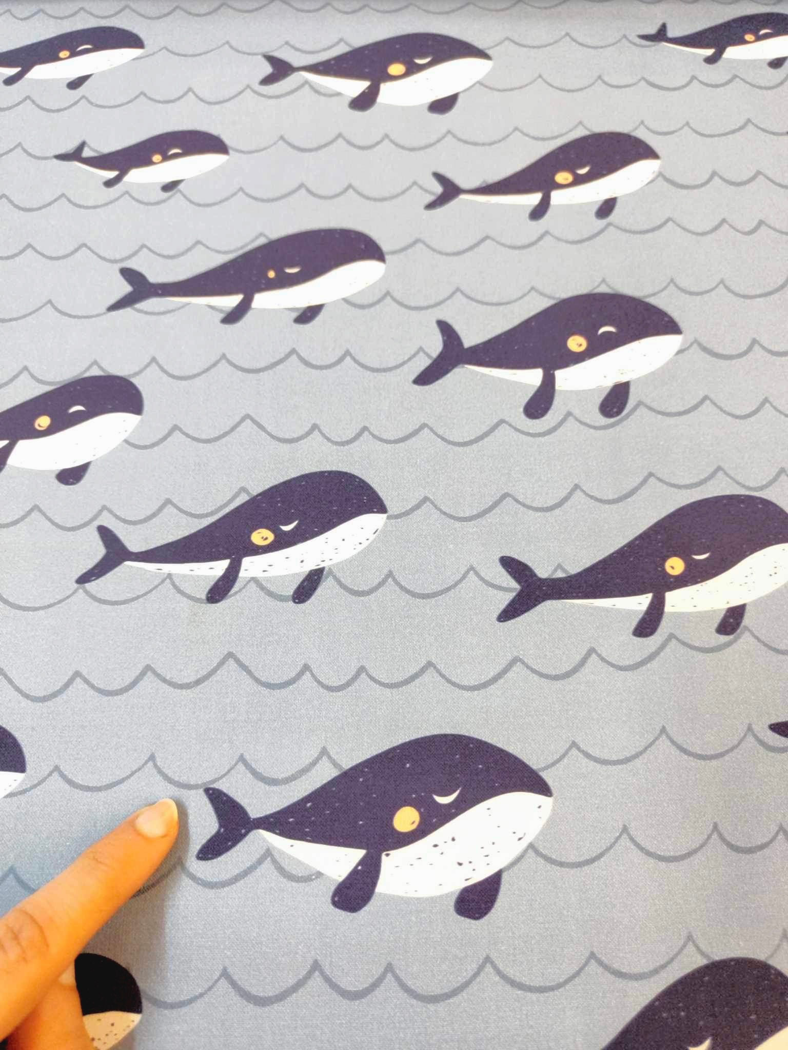 Designer baleine bleu