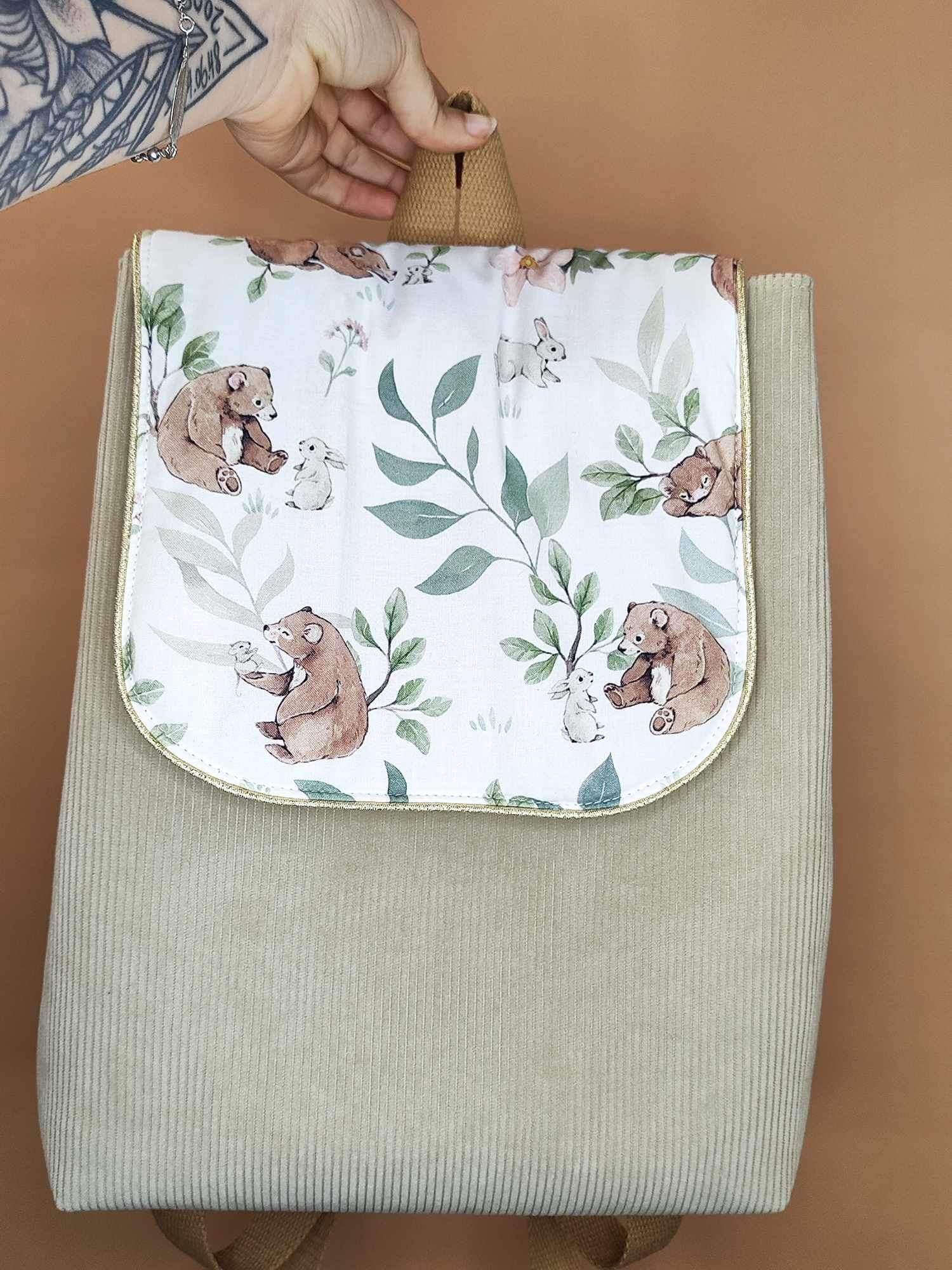 Sac maternelle évolutif ours poétique