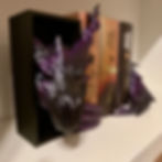 Shadow Dragon Kopf und Schwanz Set in Nacht-Farben als Regal BookNook Deko