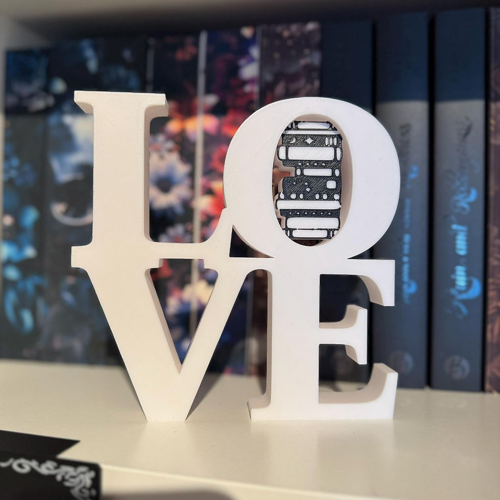 Miniaturbild: Book Love Schriftzug Deko personalisierbar Bücherregal Dekoration