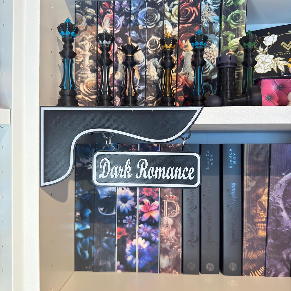 Miniaturbild: Personalisierbares Buchregal Eckschild, anpassbar mit Wunschtext und Farbe