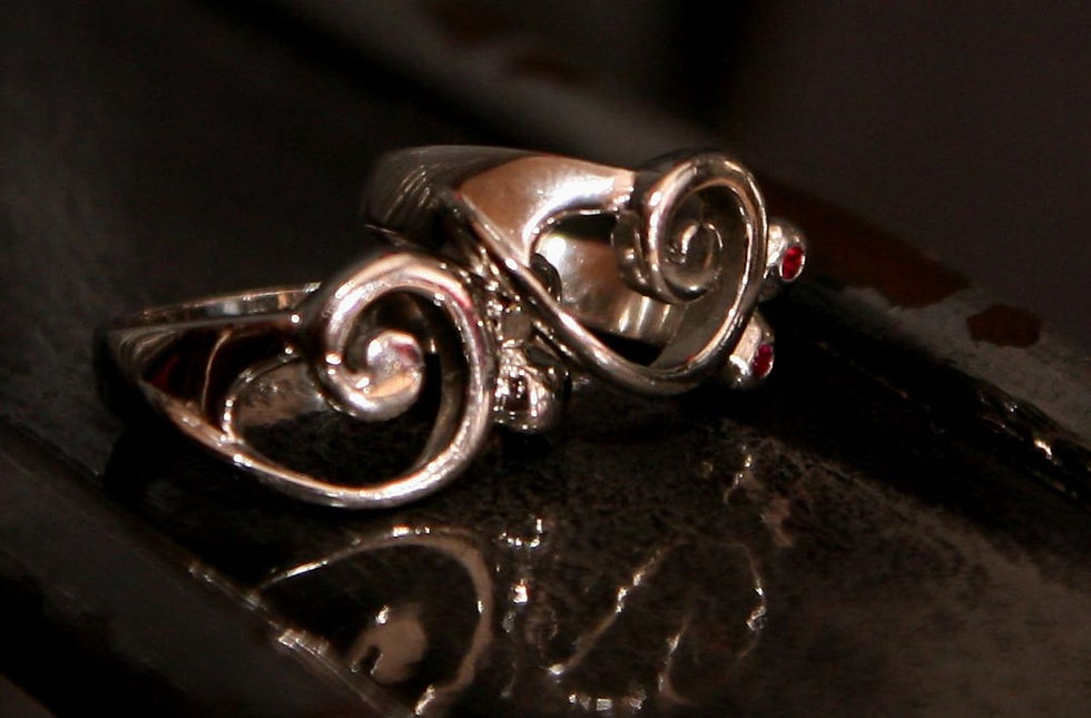 Bass Clef Wedding Rings