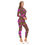 Hình thu nhỏ: All-Over Print Women's Long-sleeved High-neck Jumpsuit With Zipper