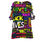 Minijatura: All-Over Print Women's Casual Top with Petal Short Sleeve