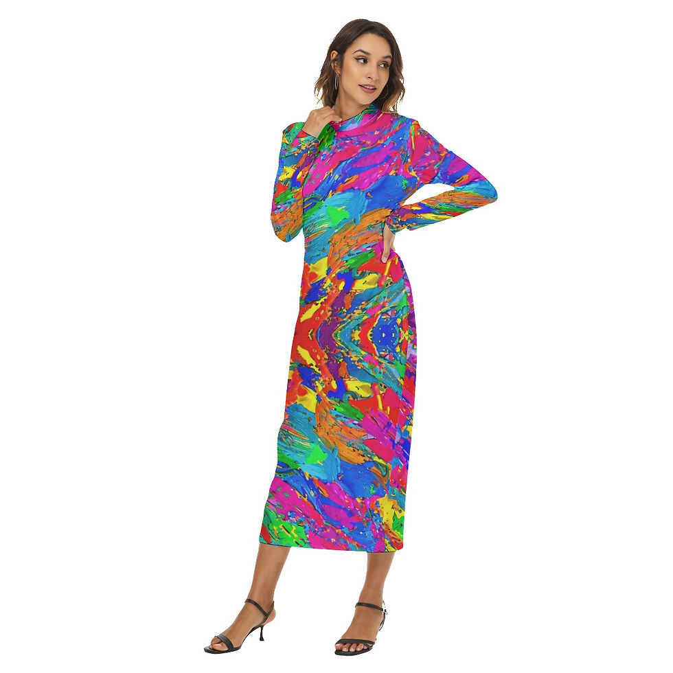Thumbnail: All-Over Print Women's Hip Dress