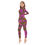 Hình thu nhỏ: All-Over Print Women's Long-sleeved High-neck Jumpsuit With Zipper