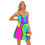 Миниатюра: All-Over Print Womem's V-neck Sleeveless Cami Dress