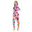 Hình thu nhỏ: All-Over Print Women's Long-sleeved High-neck Jumpsuit With Zipper