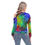 Thumbnail: All-Over Print Women's One-shoulder Cut O-neck Sweatshirt