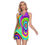 Thumbnail: All-Over Print Women's Round Neck Above Knee Dress