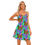 Thumbnail: All-Over Print Womem's V-neck Sleeveless Cami Dress