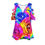 Миниатюра: All-Over Print Women's Casual Top with Petal Short Sleeve