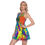 Thumbnail: All-Over Print Women's Round Neck Above Knee Dress