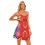 थंबनेल: All-Over Print Womem's V-neck Sleeveless Cami Dress