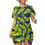 Hình thu nhỏ: All-Over Print Women’s Stacked Hem Dress With Short Sleeve（Plus Size）