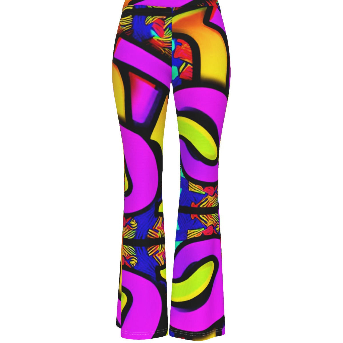 All-Over Print Women's Skinny Flare Pants