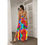 Thumbnail: All-Over Print Women's Tie Back Wrap Dress