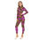 Hình thu nhỏ: All-Over Print Women's Long-sleeved High-neck Jumpsuit With Zipper
