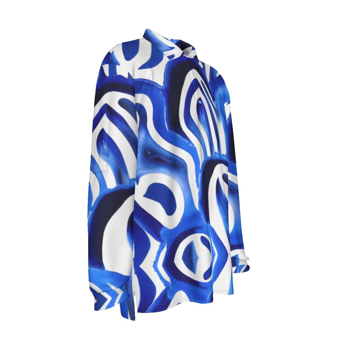 All-Over Print Men's Long Sleeve Polo Shirt