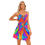 थंबनेल: All-Over Print Womem's V-neck Sleeveless Cami Dress