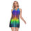 Thumbnail: All-Over Print Women's Round Neck Above Knee Dress