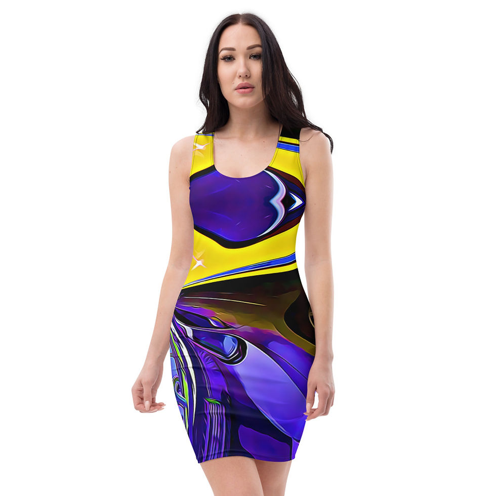 Thizztv Crypto Planet Sublimation Cut & Sew Dress